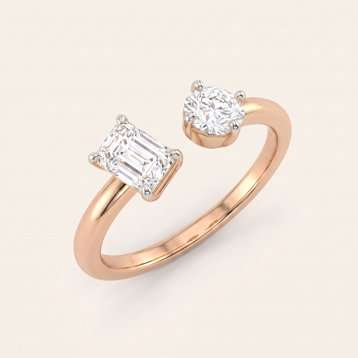 Pure lab-grown diamond ring, view 6