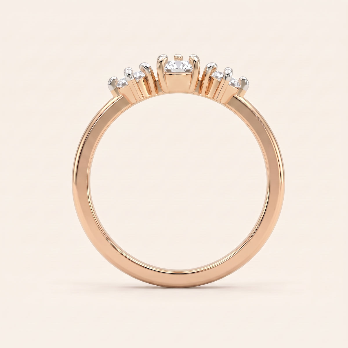 Gemini lab-grown diamond ring, view 7
