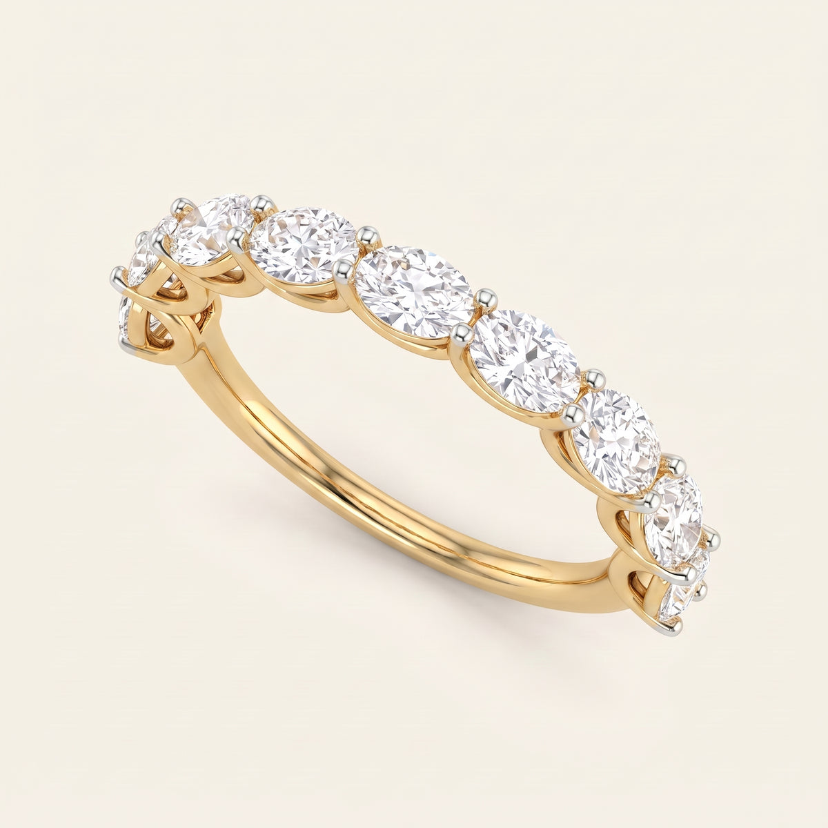 Strand lab-grown diamond ring, view 3