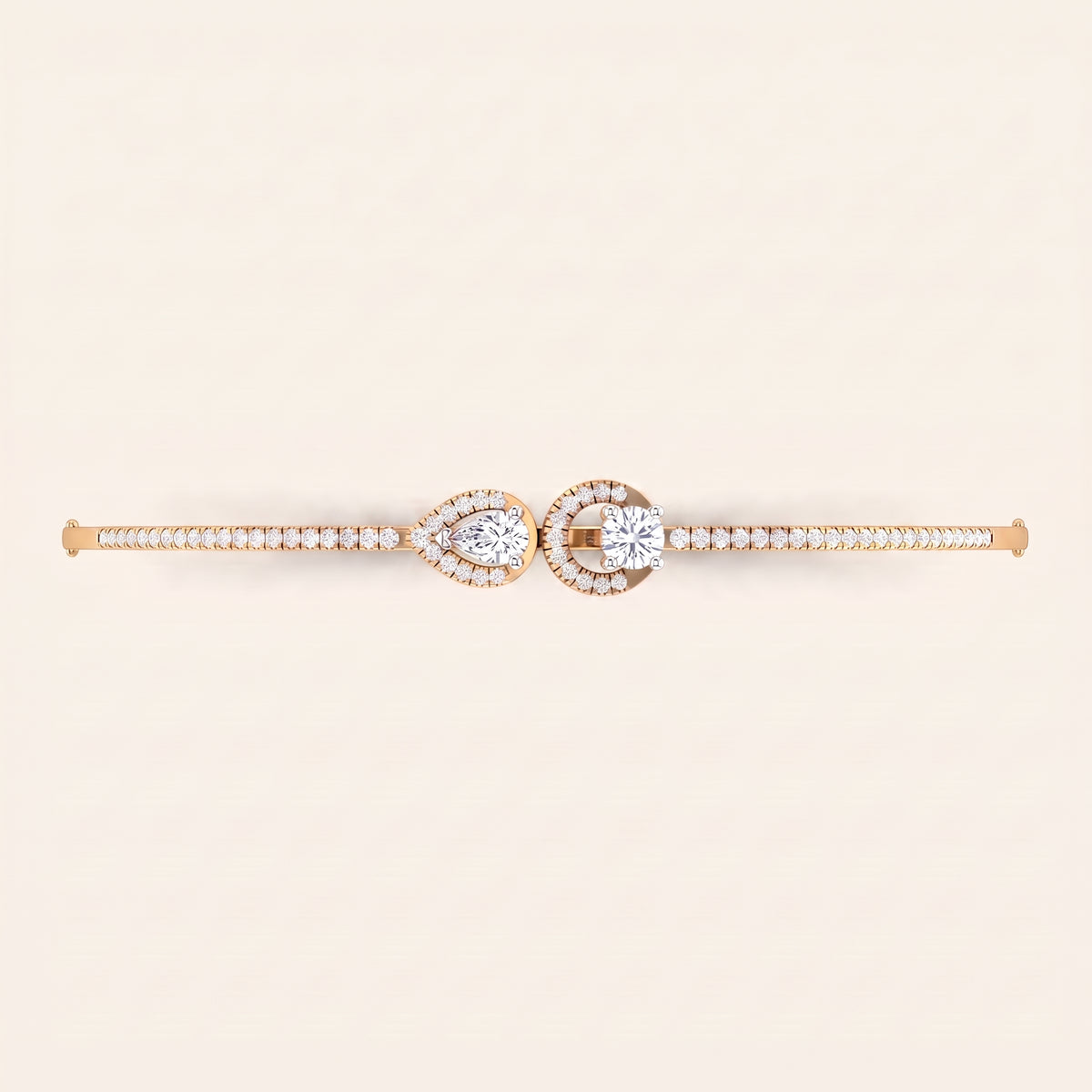 Union lab-grown diamond bracelet, view 5