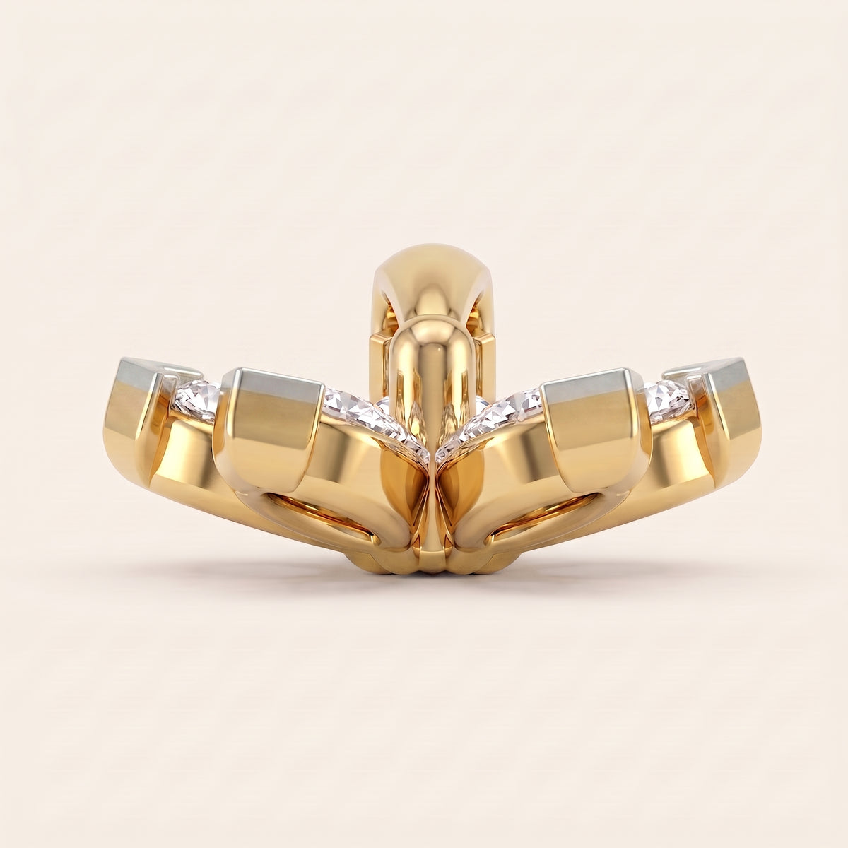 Jasmine lab-grown diamond pendant, view 4