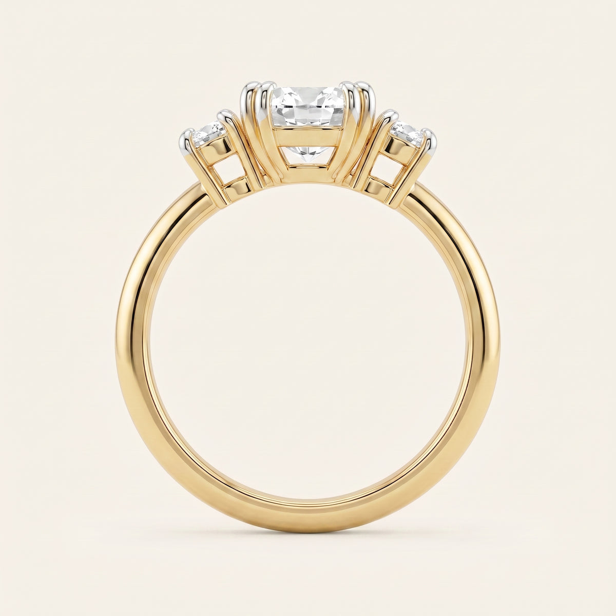 Trinity lab-grown diamond ring