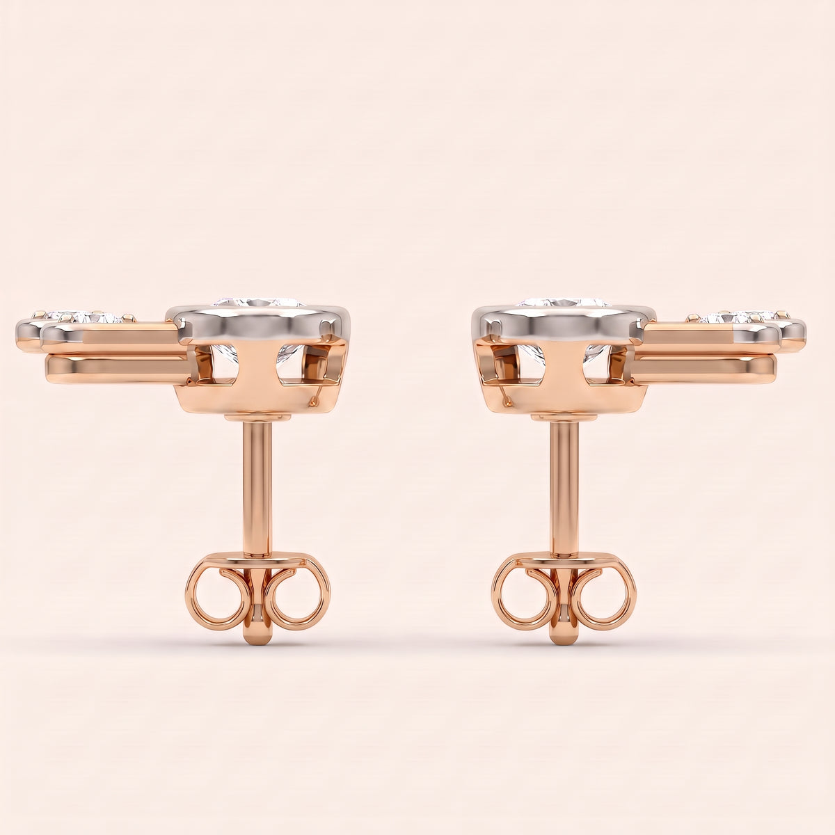 Dewfall lab-grown diamond earrings, view 8