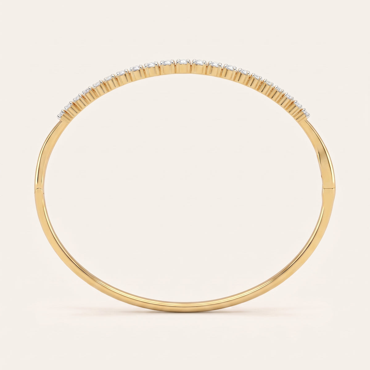 Edge lab-grown diamond bracelet, view 2