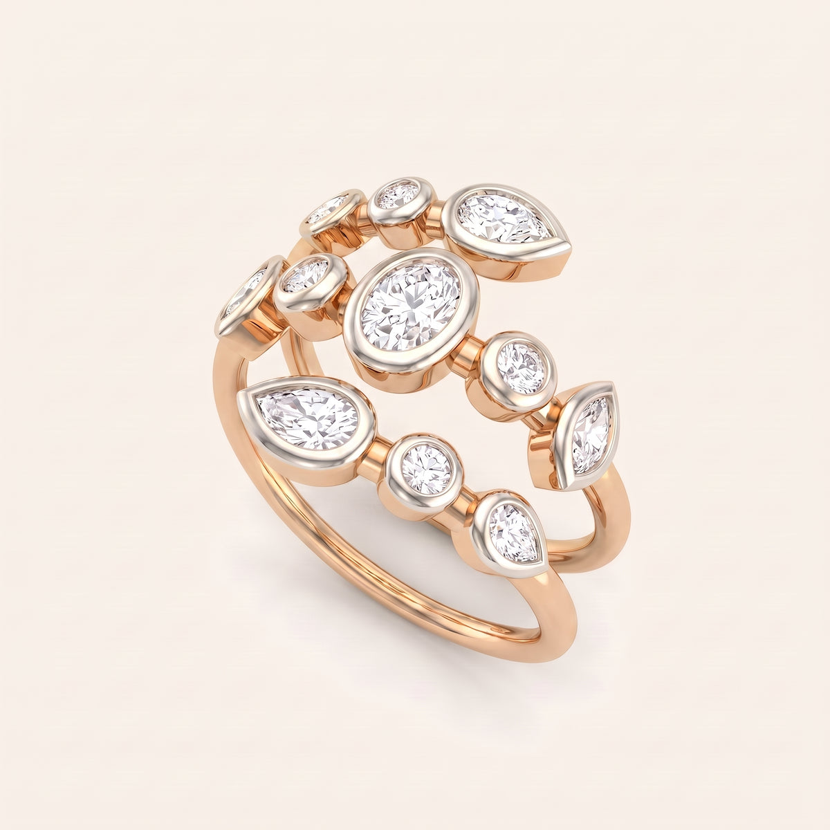 Vista lab-grown diamond ring, view 6