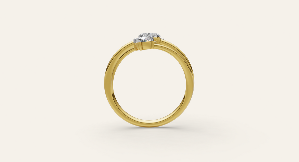 Cadence lab-grown diamond ring, view 4