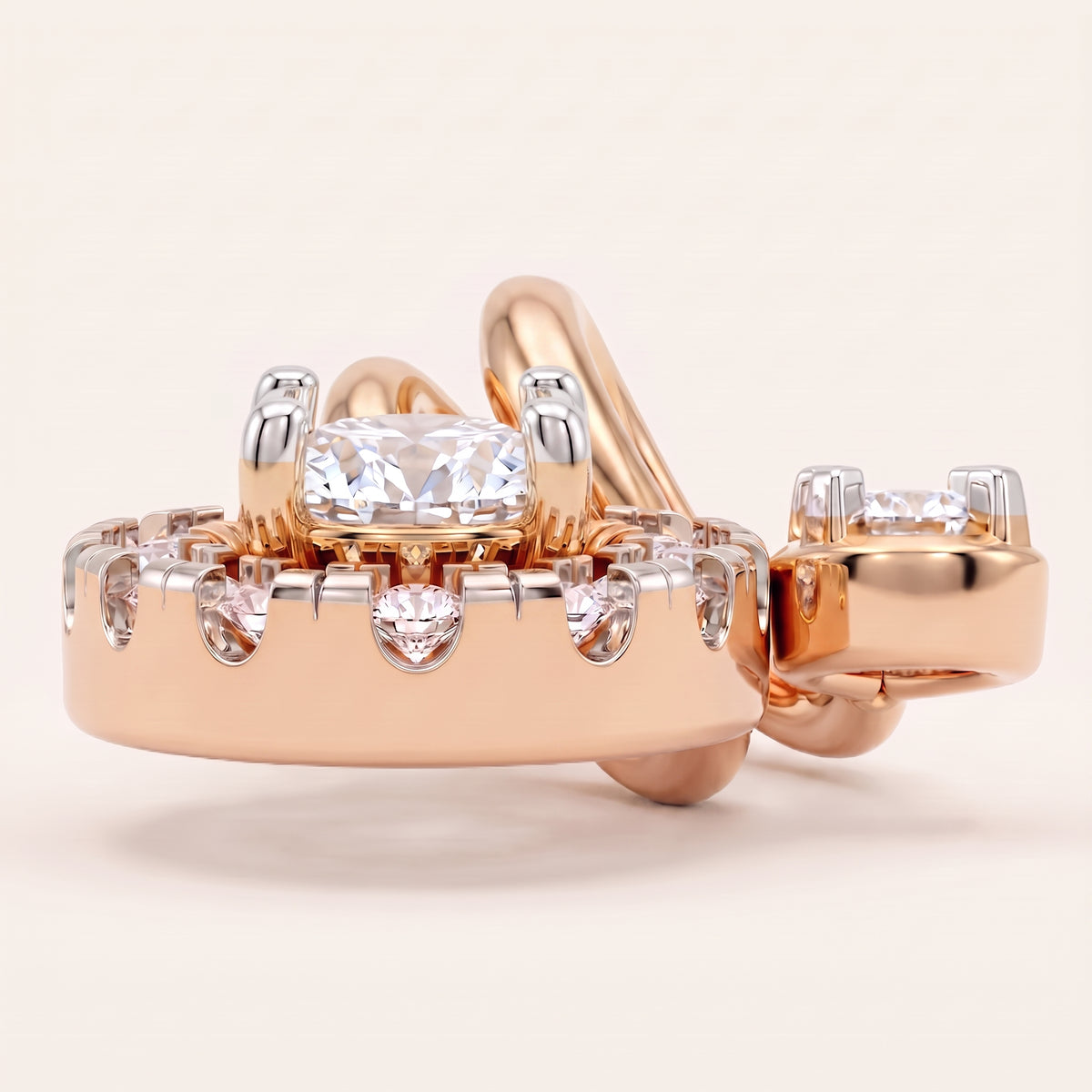 Ovalia lab-grown diamond pendant, view 8