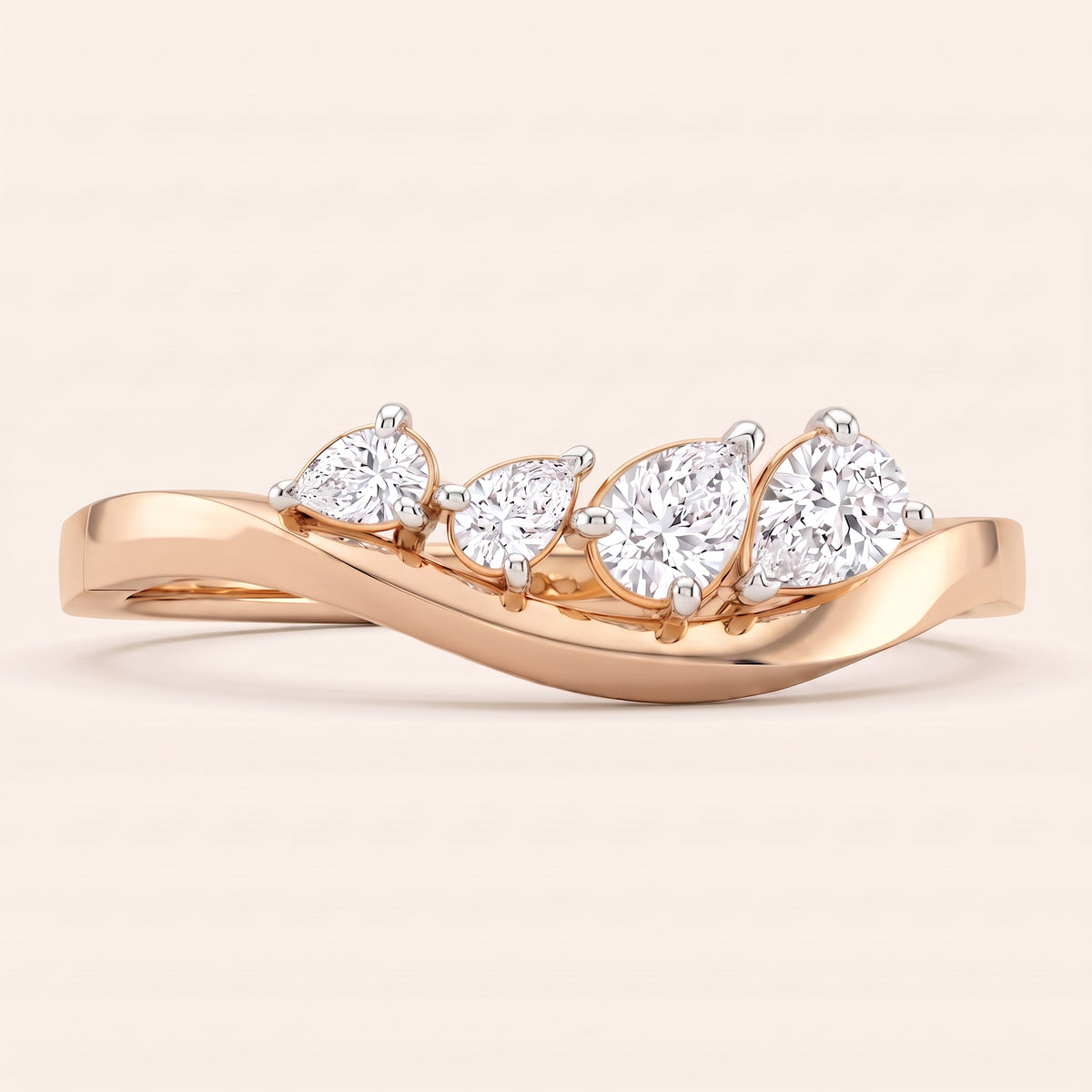 Vortex lab-grown diamond ring, view 8