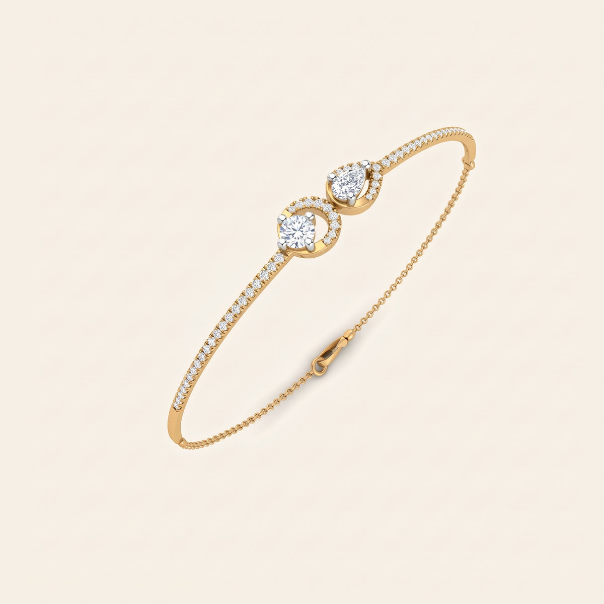 Union lab-grown diamond bracelet, view 2