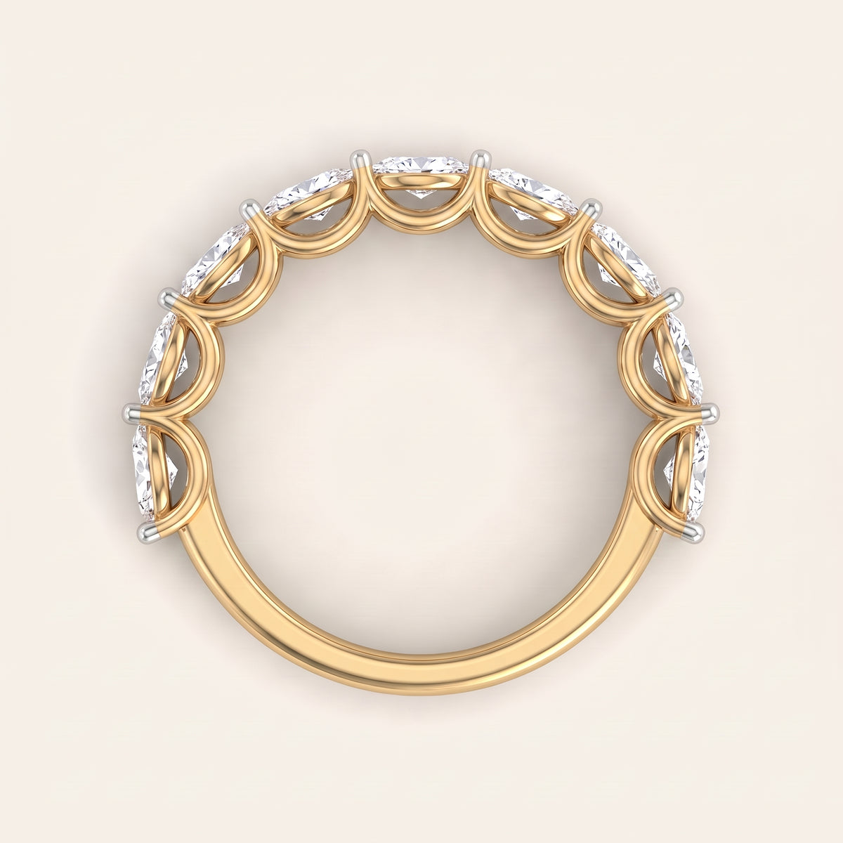 Strand lab-grown diamond ring, view 4