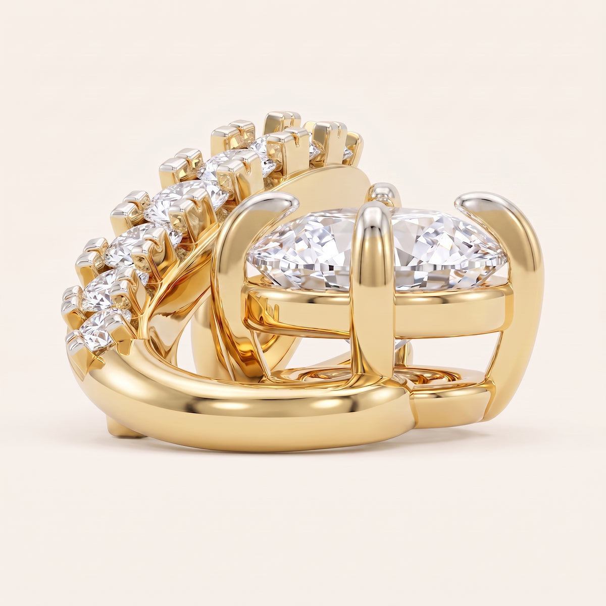 Perpetua lab-grown diamond pendant, view 2