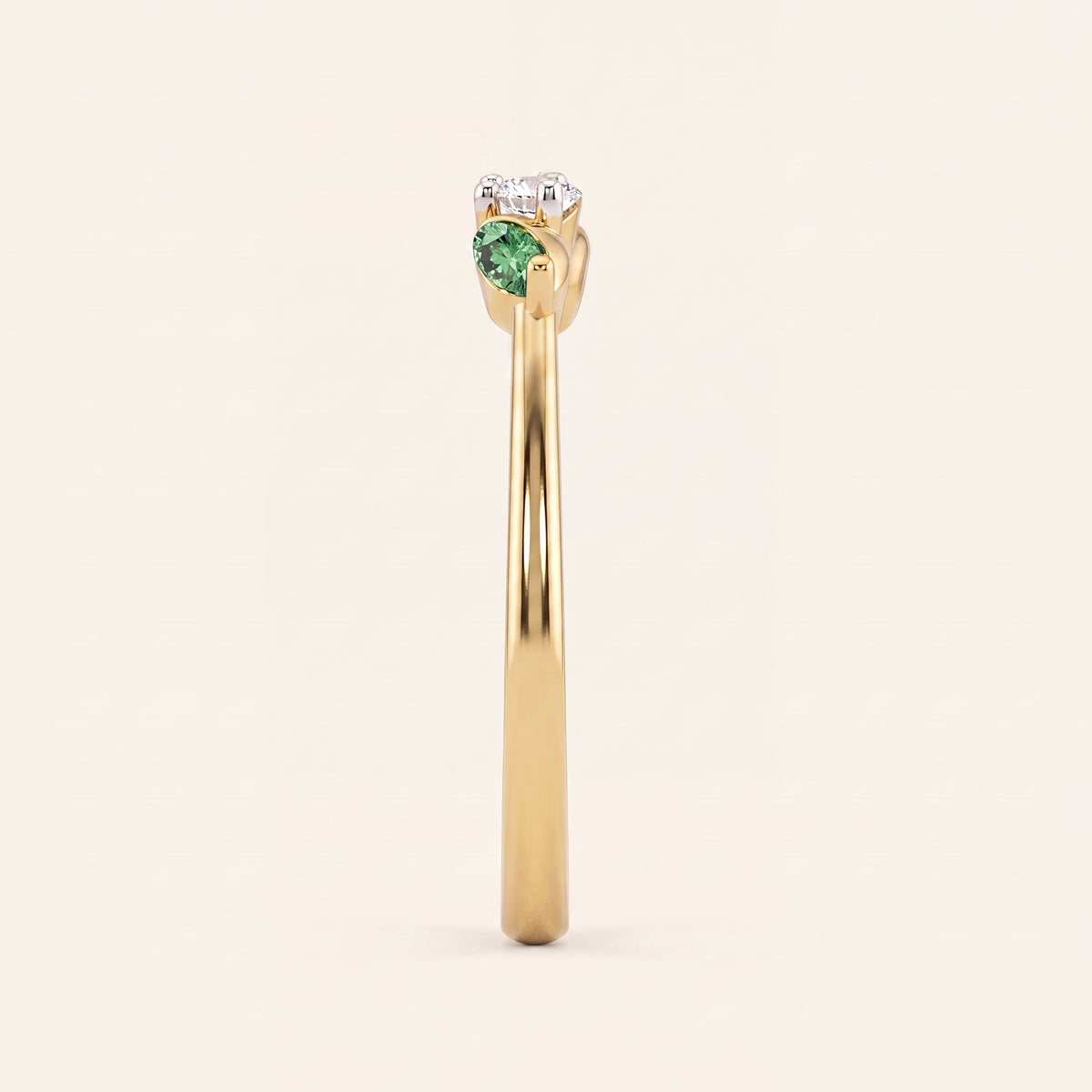 Fern lab-grown diamond ring, view 4