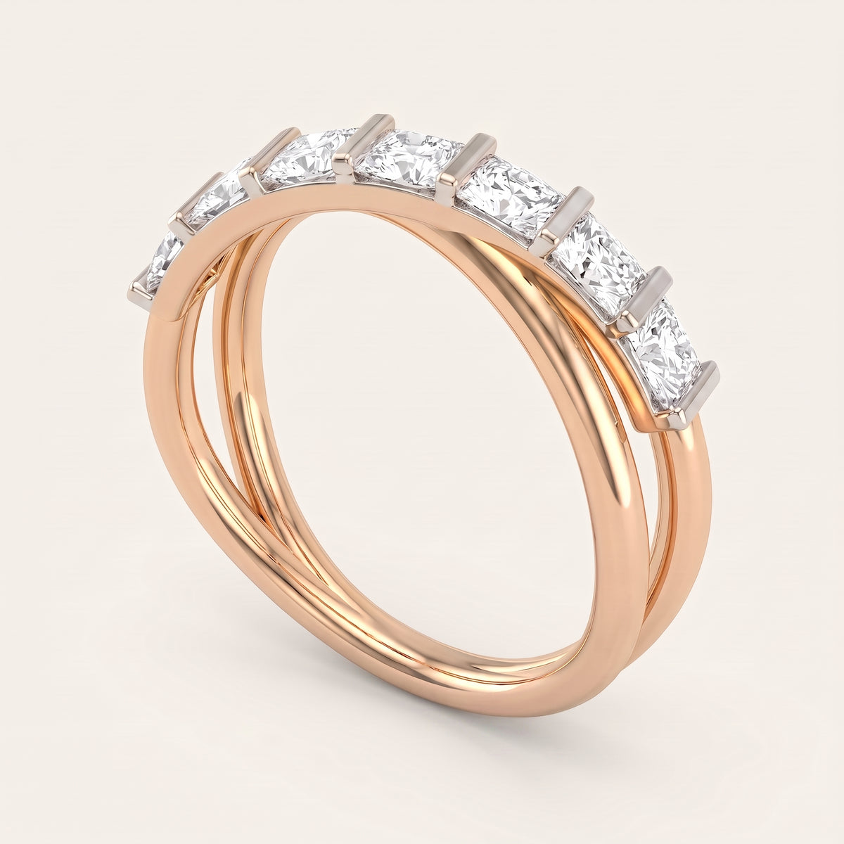 Skyline lab-grown diamond ring, view 5