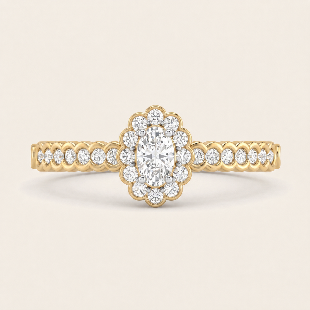 Antoinette lab-grown diamond ring