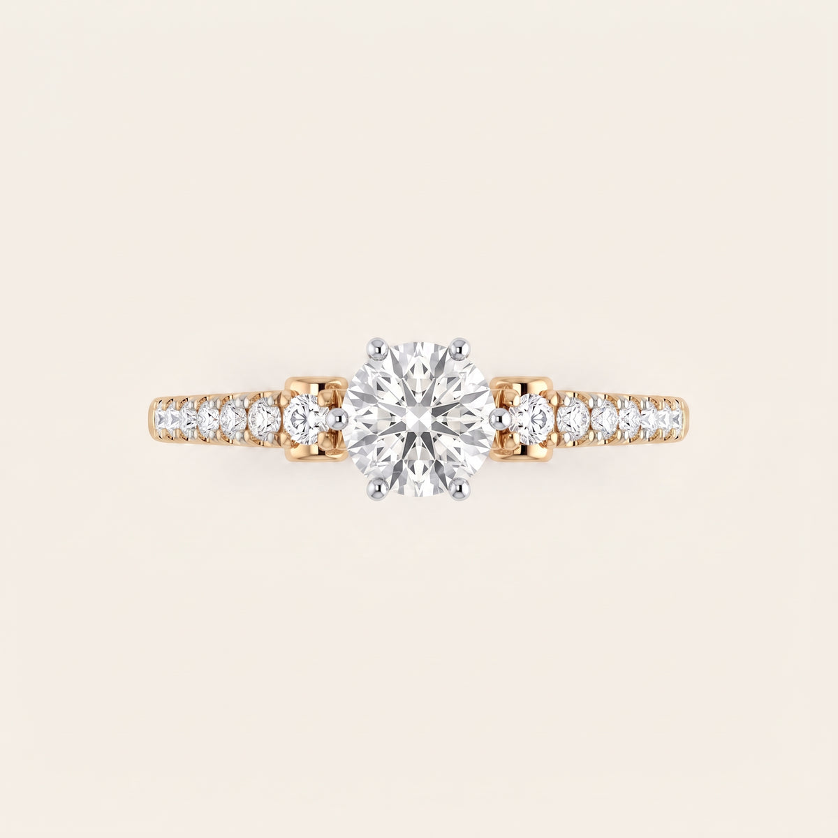Lyra lab-grown diamond ring, view 7