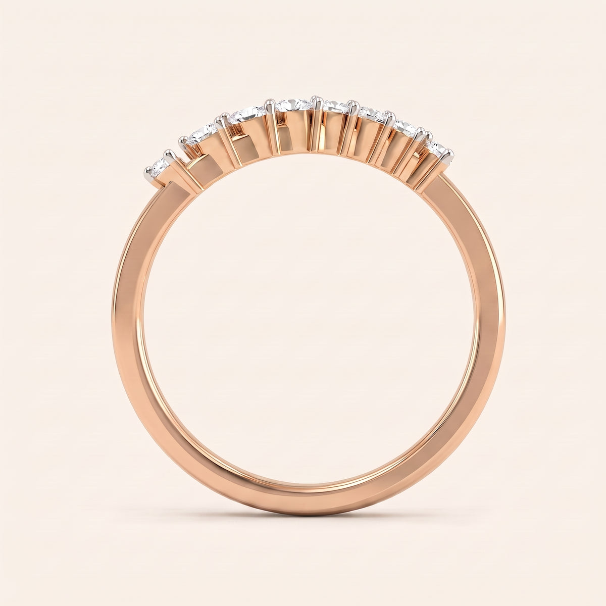 Eternelle lab-grown diamond ring, view 6