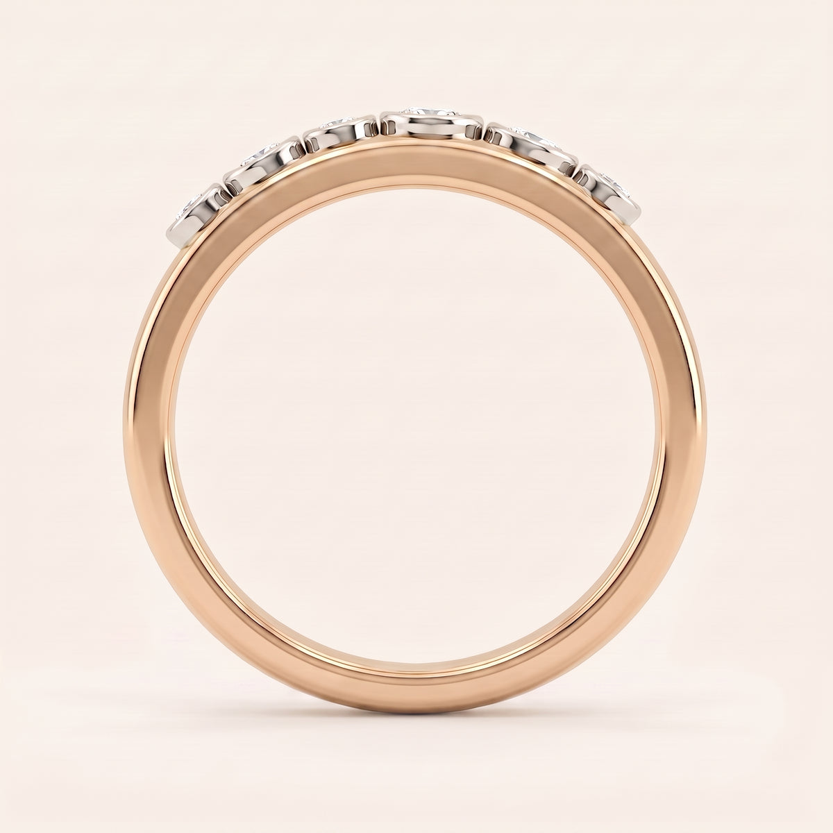 Pebble lab-grown diamond ring, view 8