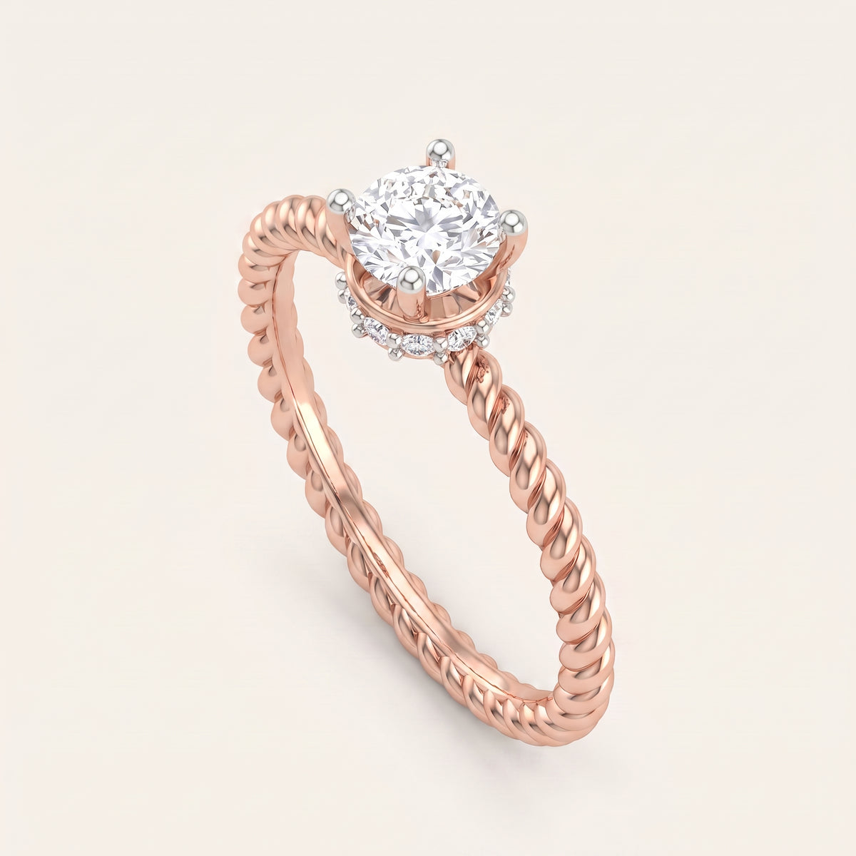Cordelia lab-grown diamond ring, view 3