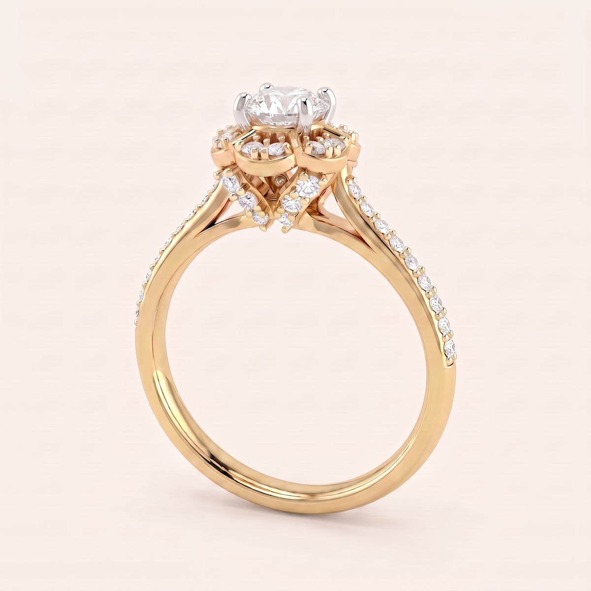Amour lab-grown diamond ring, view 8