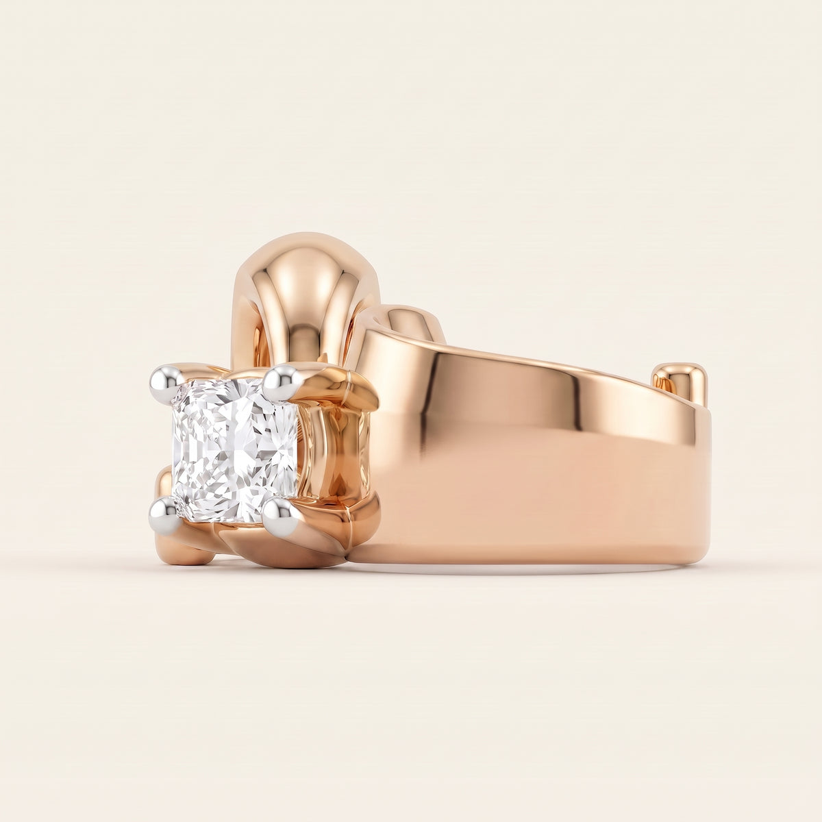 Spiralle lab-grown diamond pendant, view 8