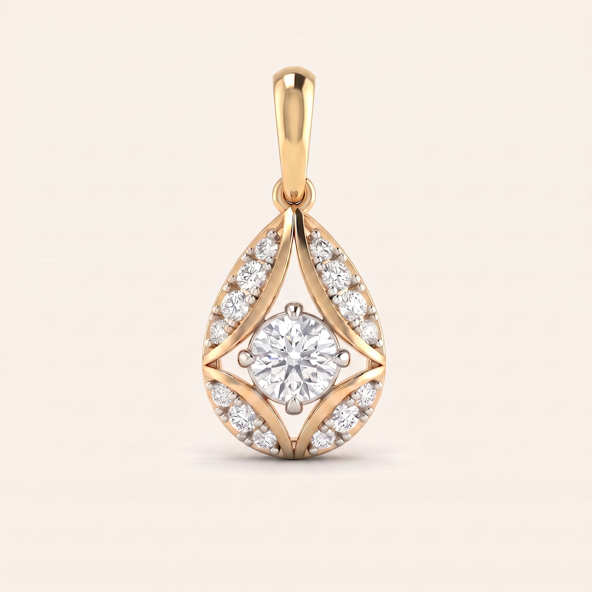 Polaris lab-grown diamond pendant, view 5