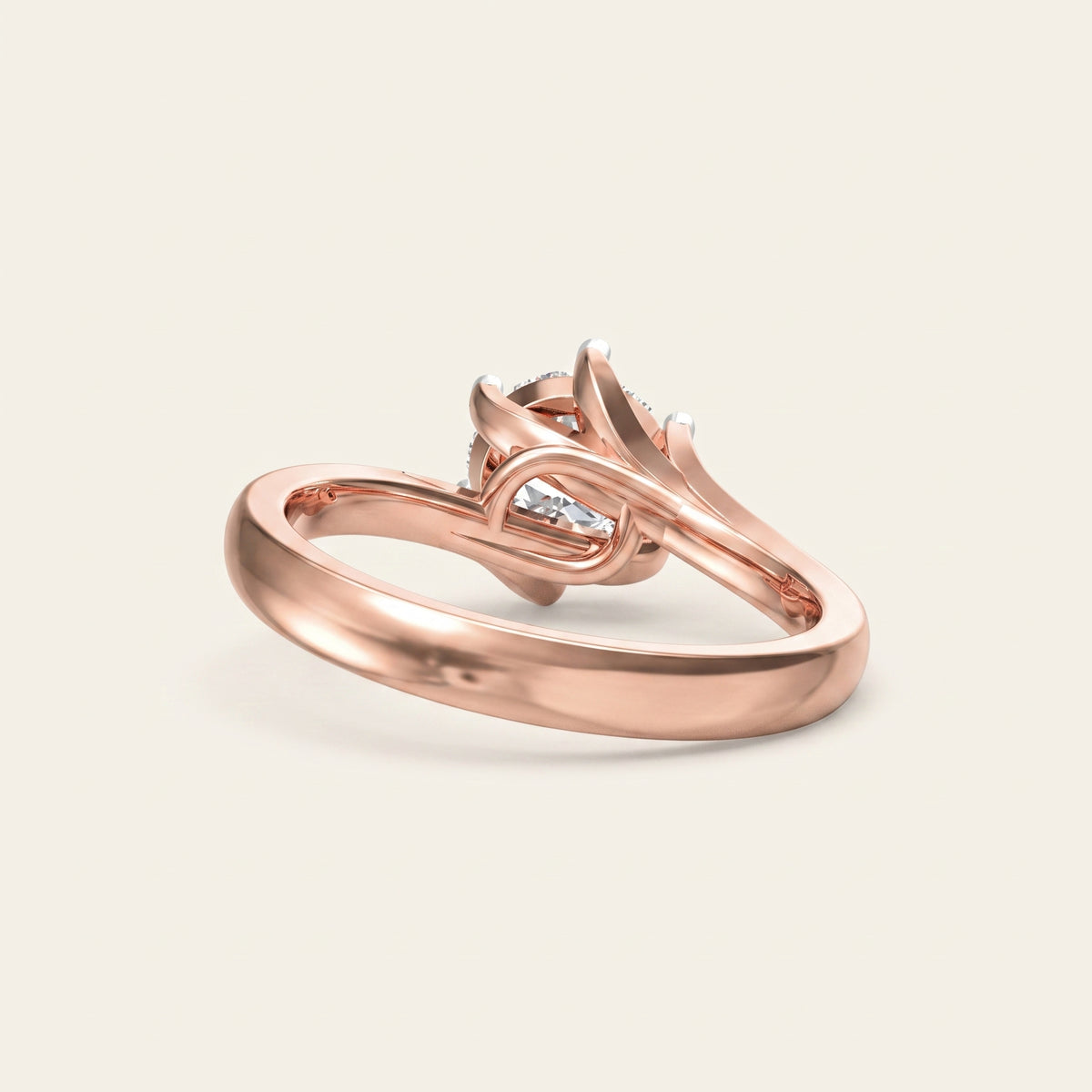 Rosebud lab-grown diamond ring
