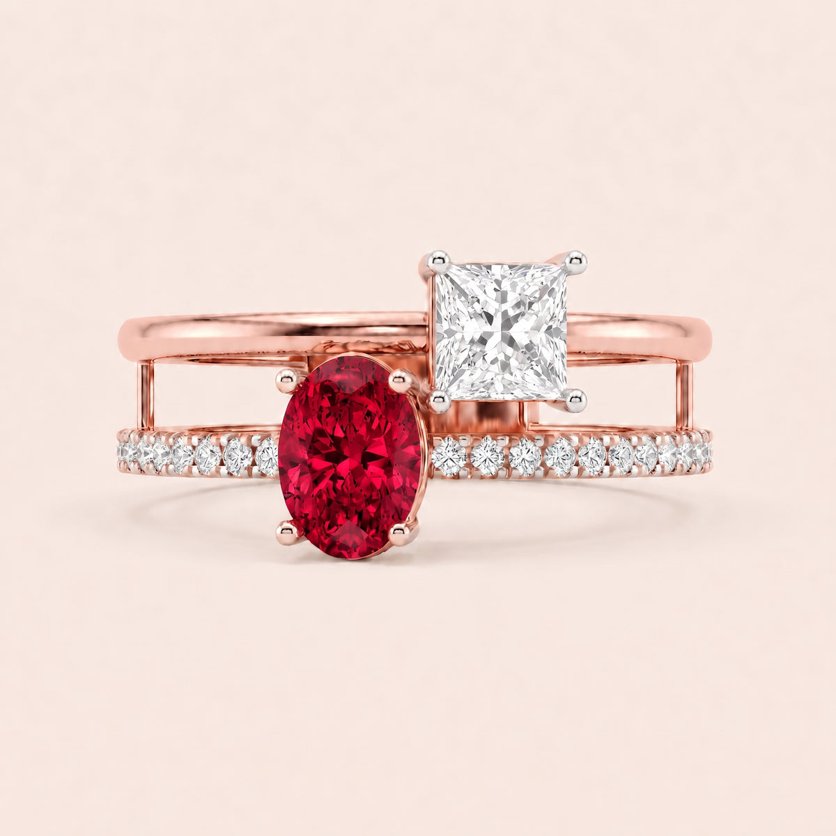 Ember lab-grown diamond ring, view 8