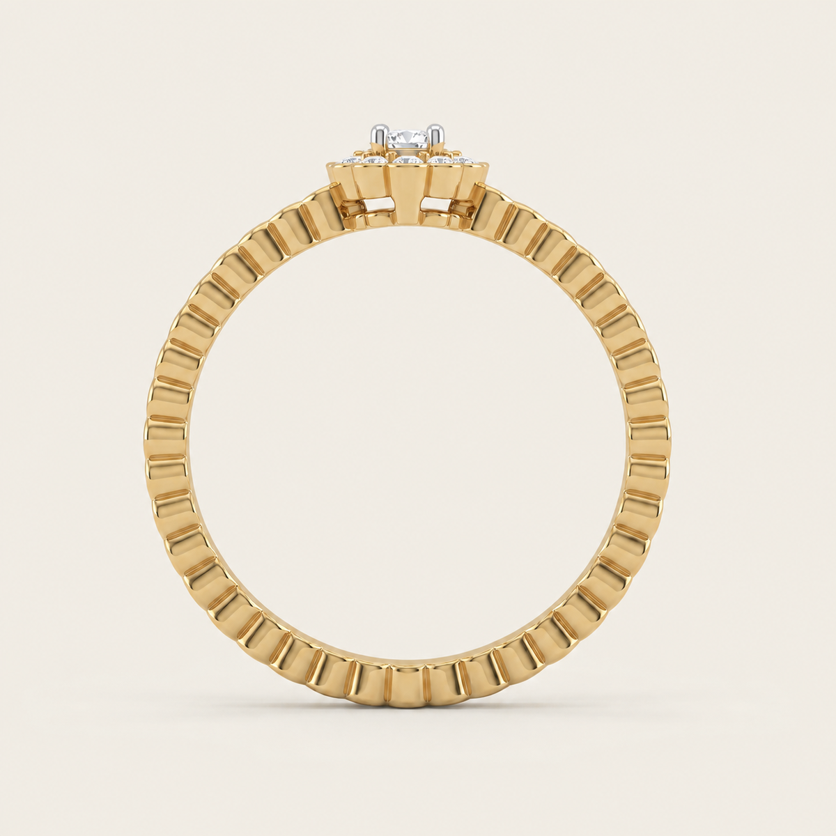 Antoinette lab-grown diamond ring, view 2