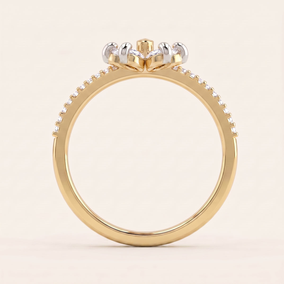 Jasmine lab-grown diamond ring, view 4