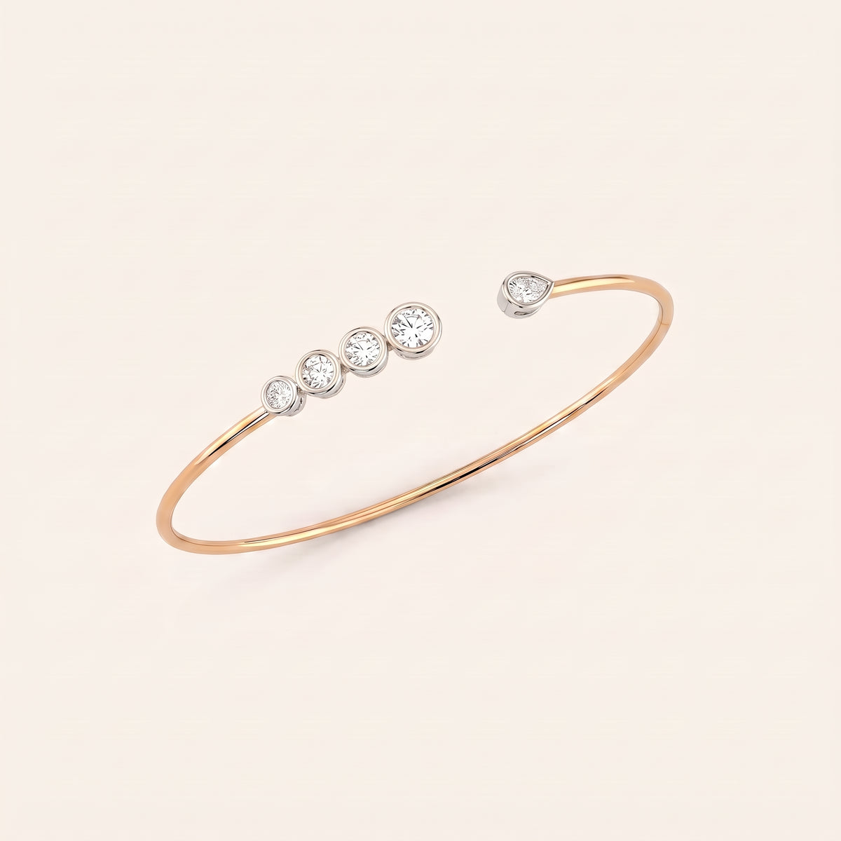 Meteor lab-grown diamond bracelet, view 7