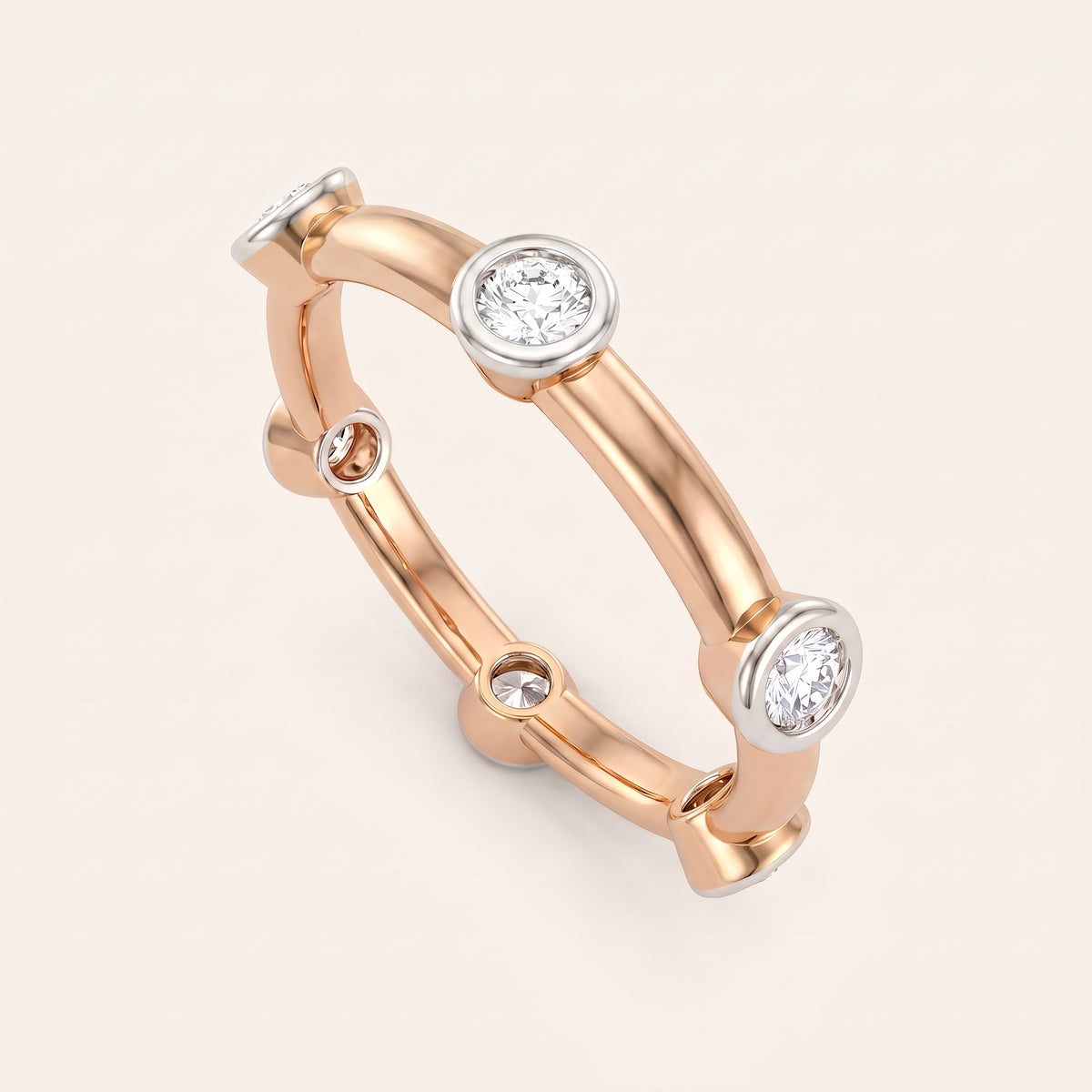Dotty lab-grown diamond ring, view 8