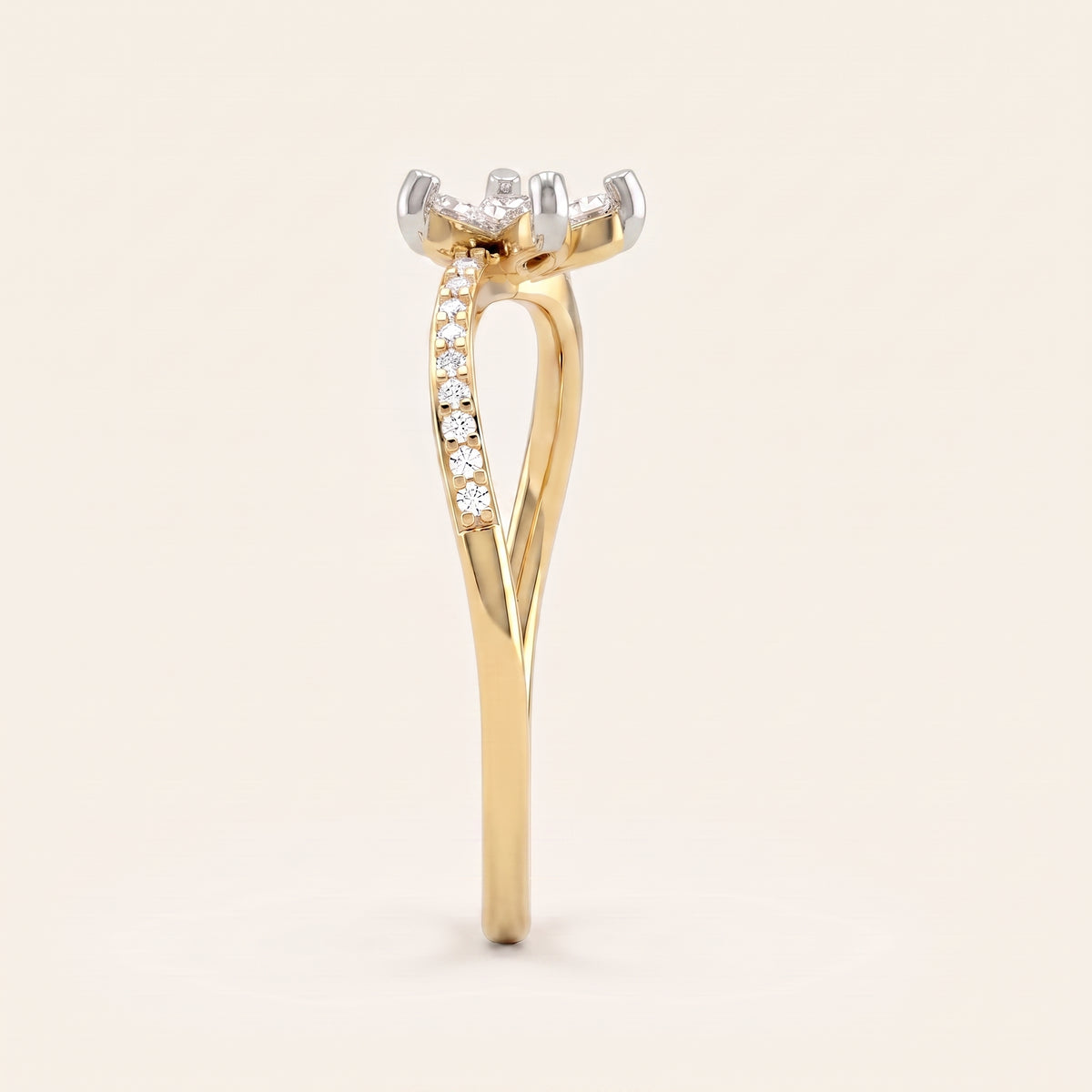 Jasmine lab-grown diamond ring, view 2