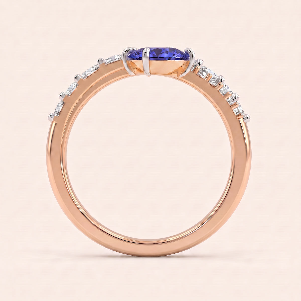 Crossroads lab-grown diamond ring, view 7