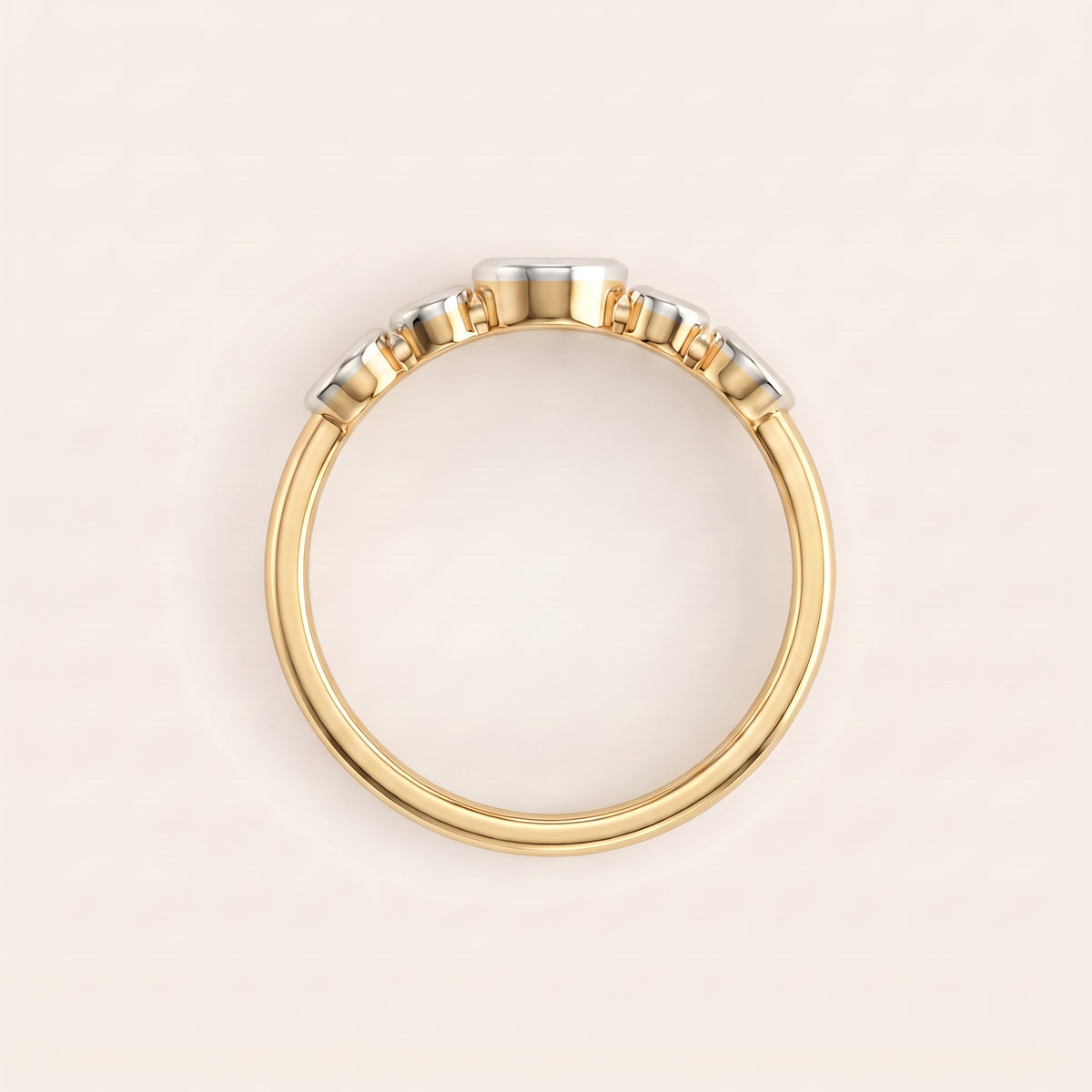 Charm lab-grown diamond ring, view 2