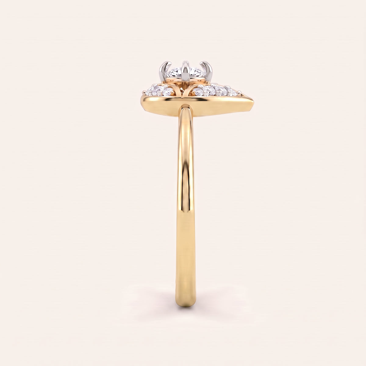 Polaris lab-grown diamond ring, view 8