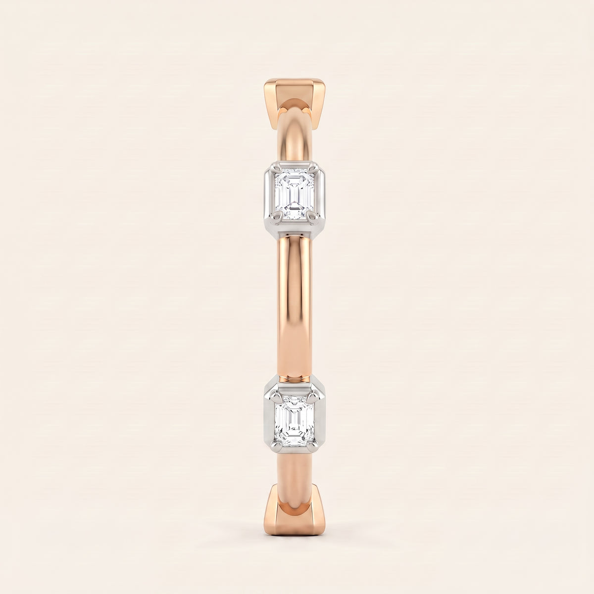 Domino lab-grown diamond ring, view 4
