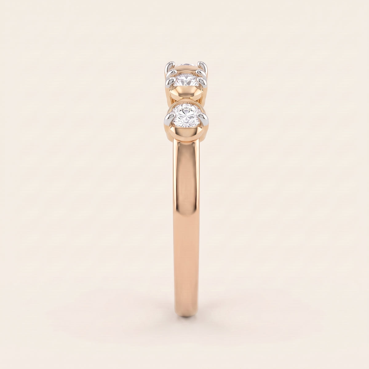 Confetti lab-grown diamond ring, view 6