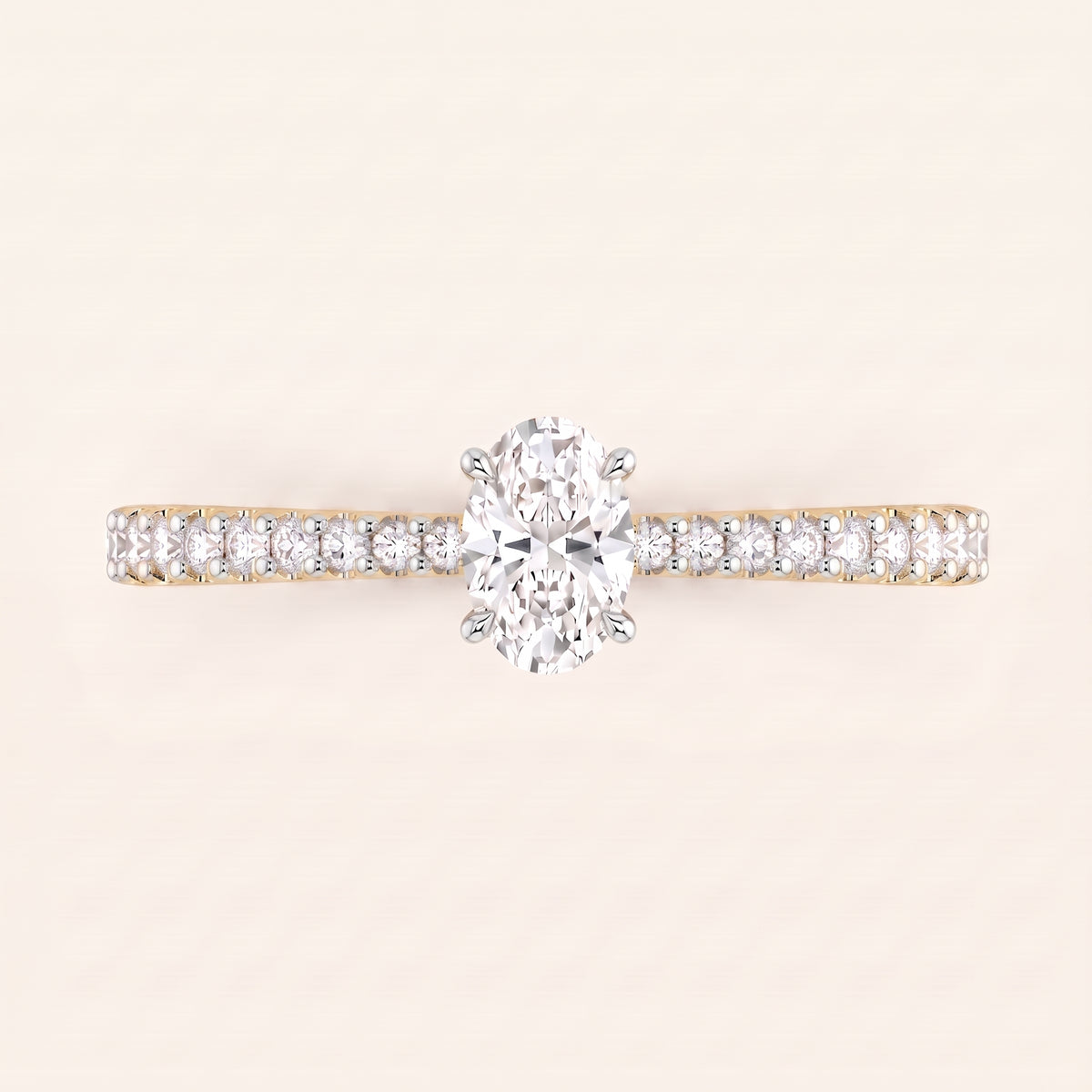 Aria lab-grown diamond ring, view 4