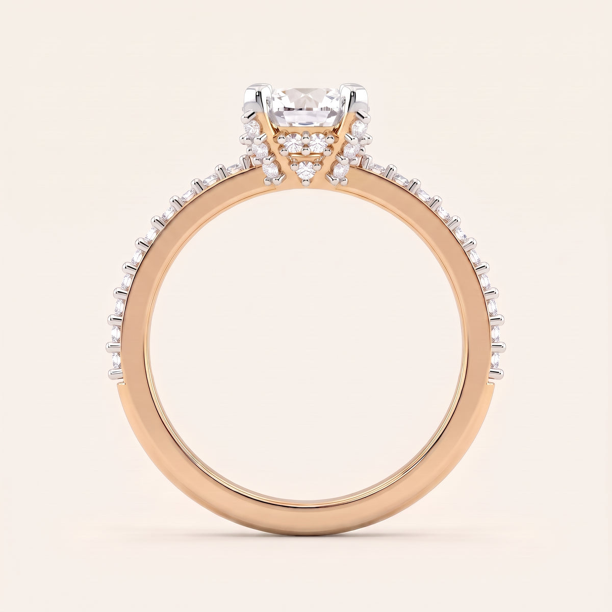 Vow lab-grown diamond ring, view 8