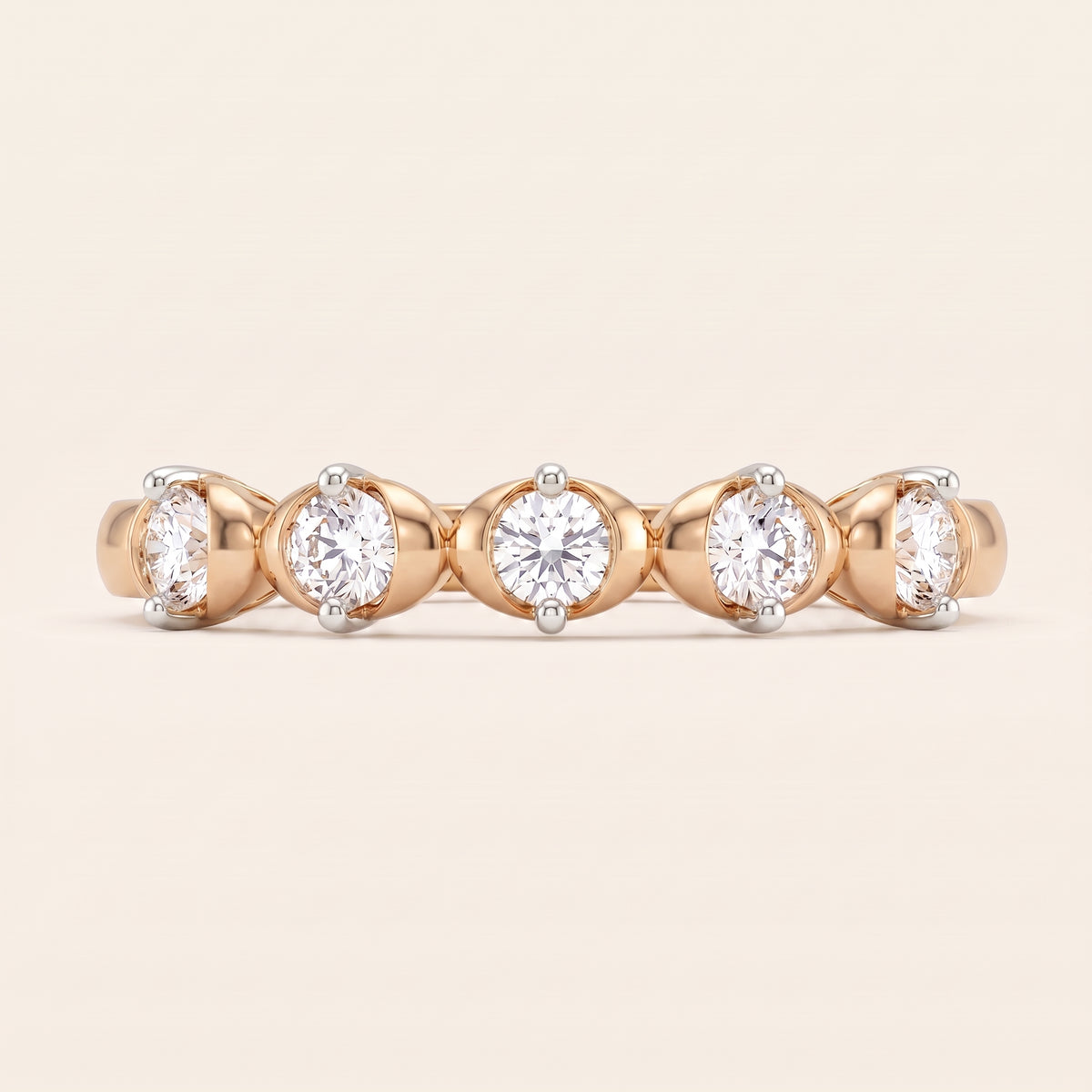 Confetti lab-grown diamond ring, view 5