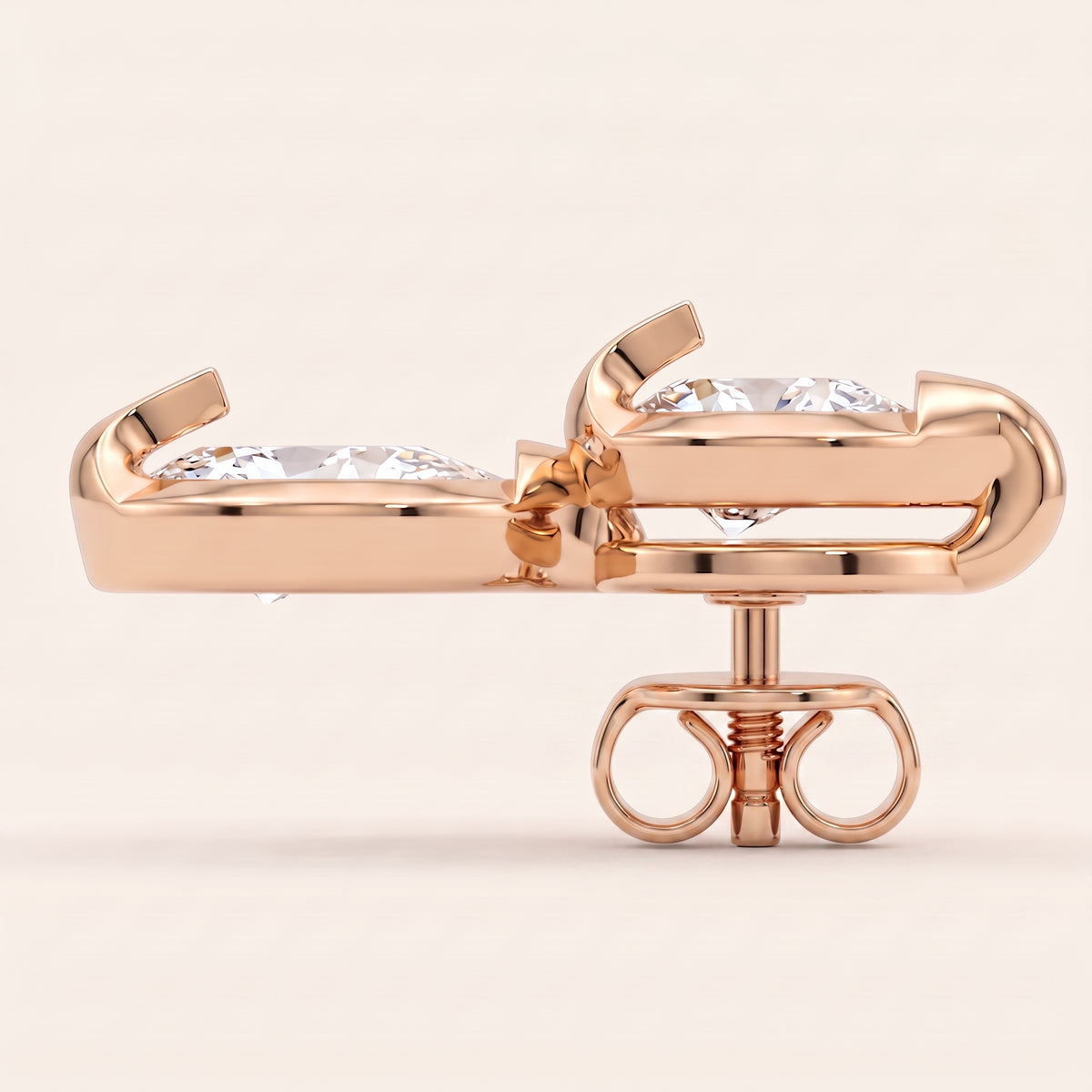 Dewdrop lab-grown diamond earrings, view 5