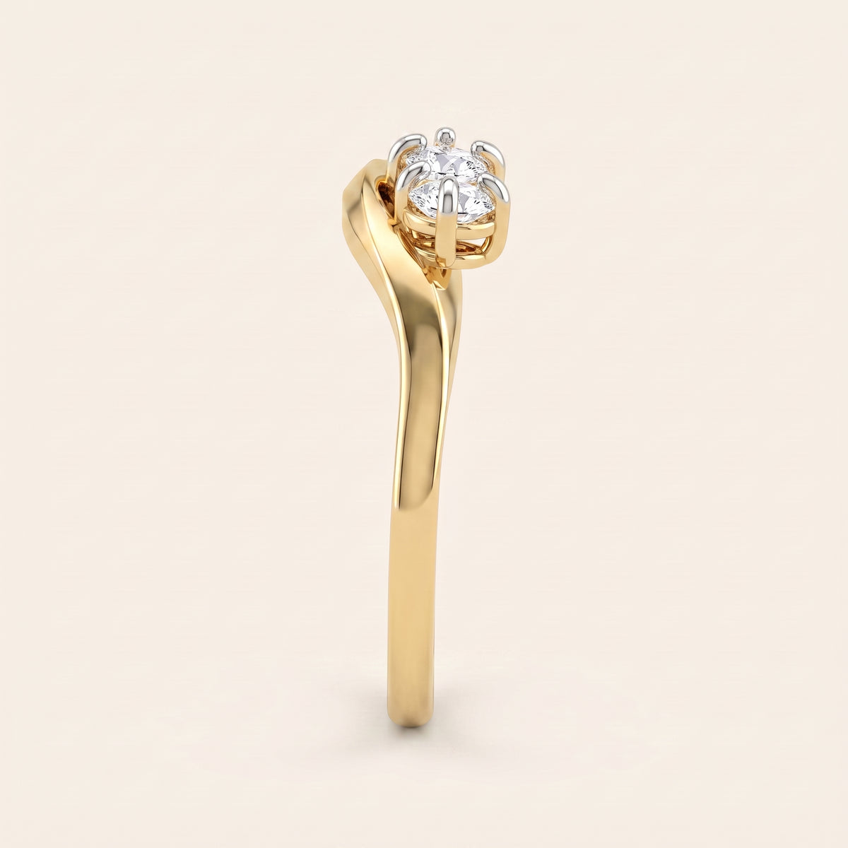 Vortex lab-grown diamond ring