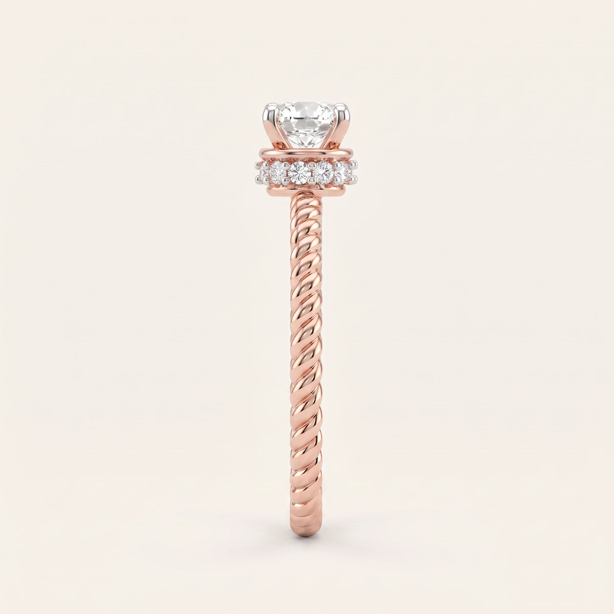 Cordelia lab-grown diamond ring, view 4