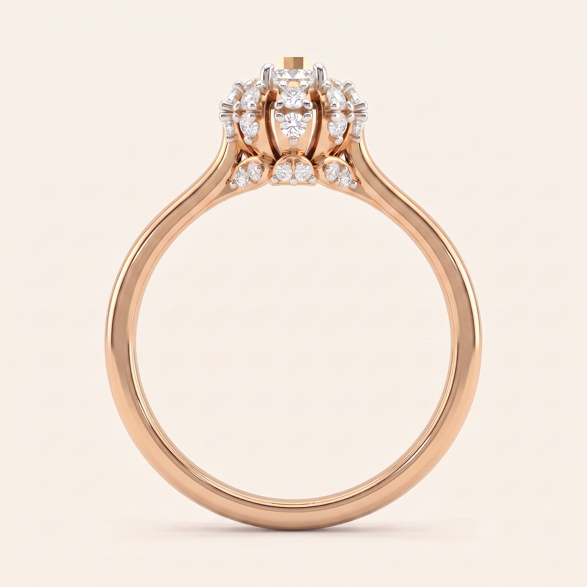 Coronet lab-grown diamond ring, view 5