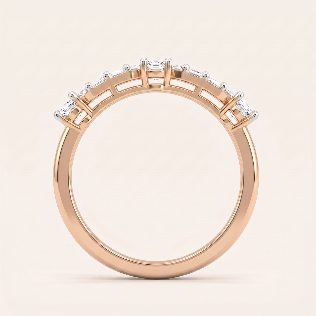 Septima lab-grown diamond ring, view 5