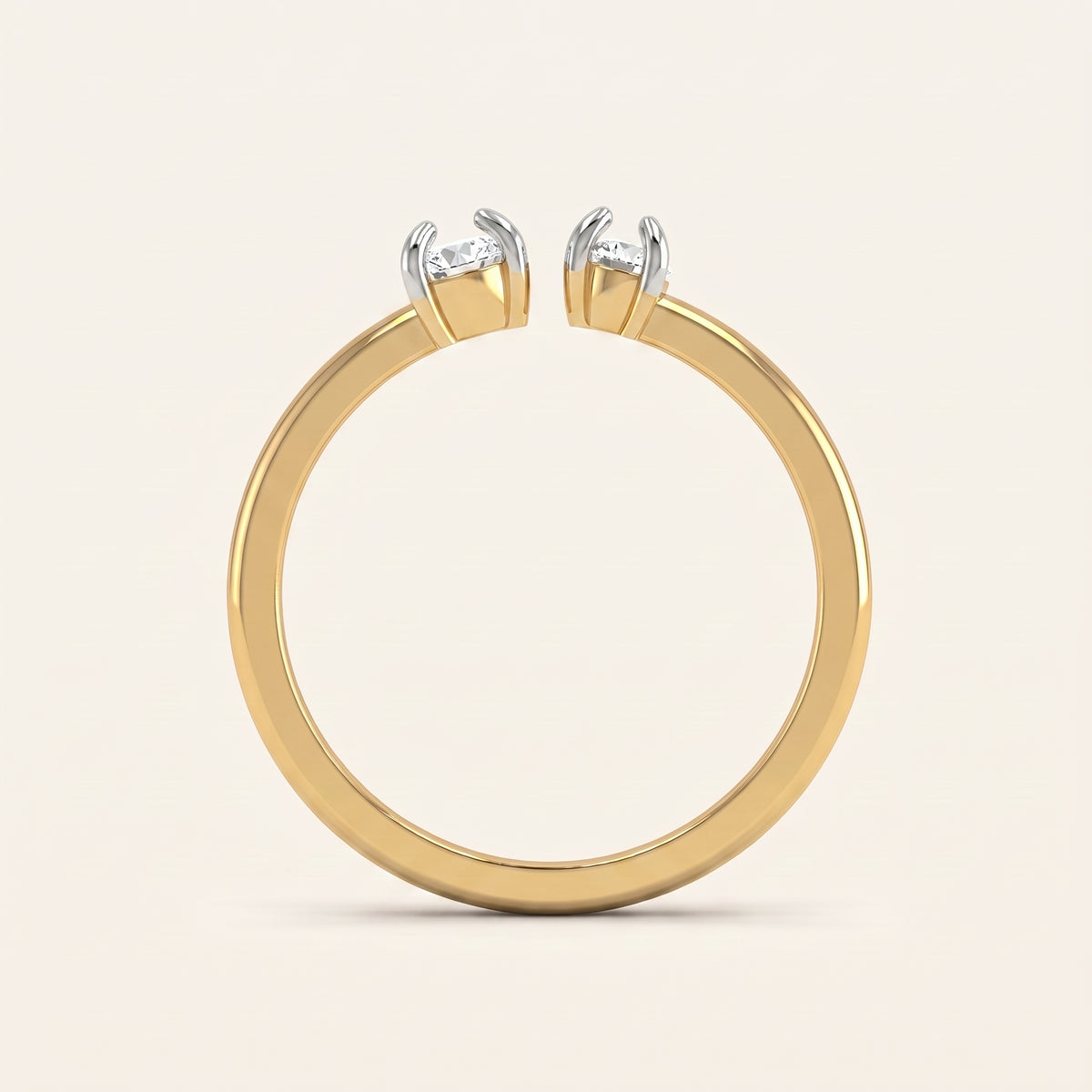 Kismet lab-grown diamond ring, view 3