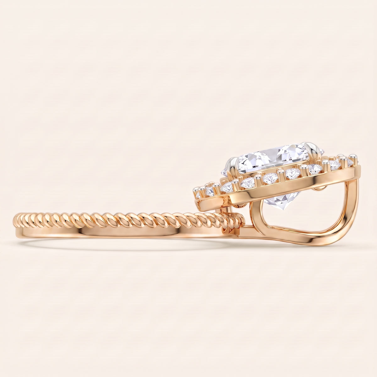 Marina lab-grown diamond pendant, view 7