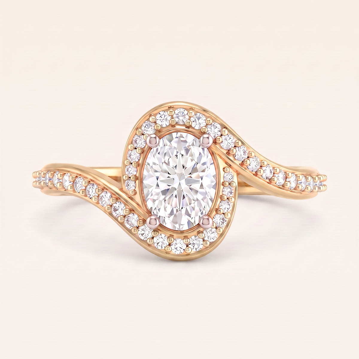 Whisper lab-grown diamond ring, view 8