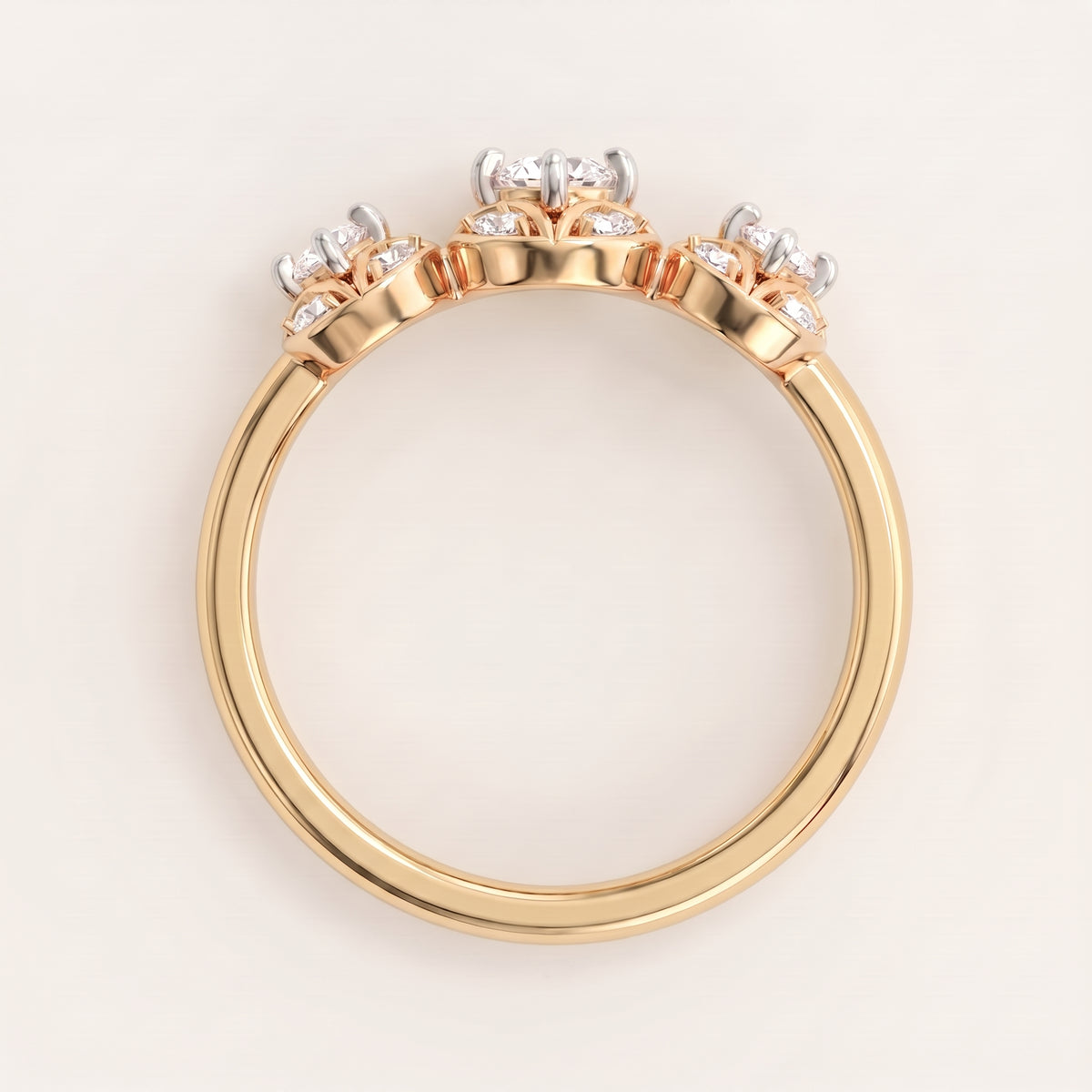 Iris lab-grown diamond ring, view 5