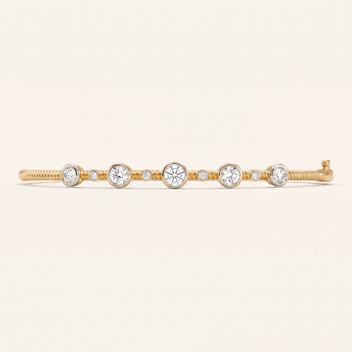 Stardust lab-grown diamond bracelet, view 2